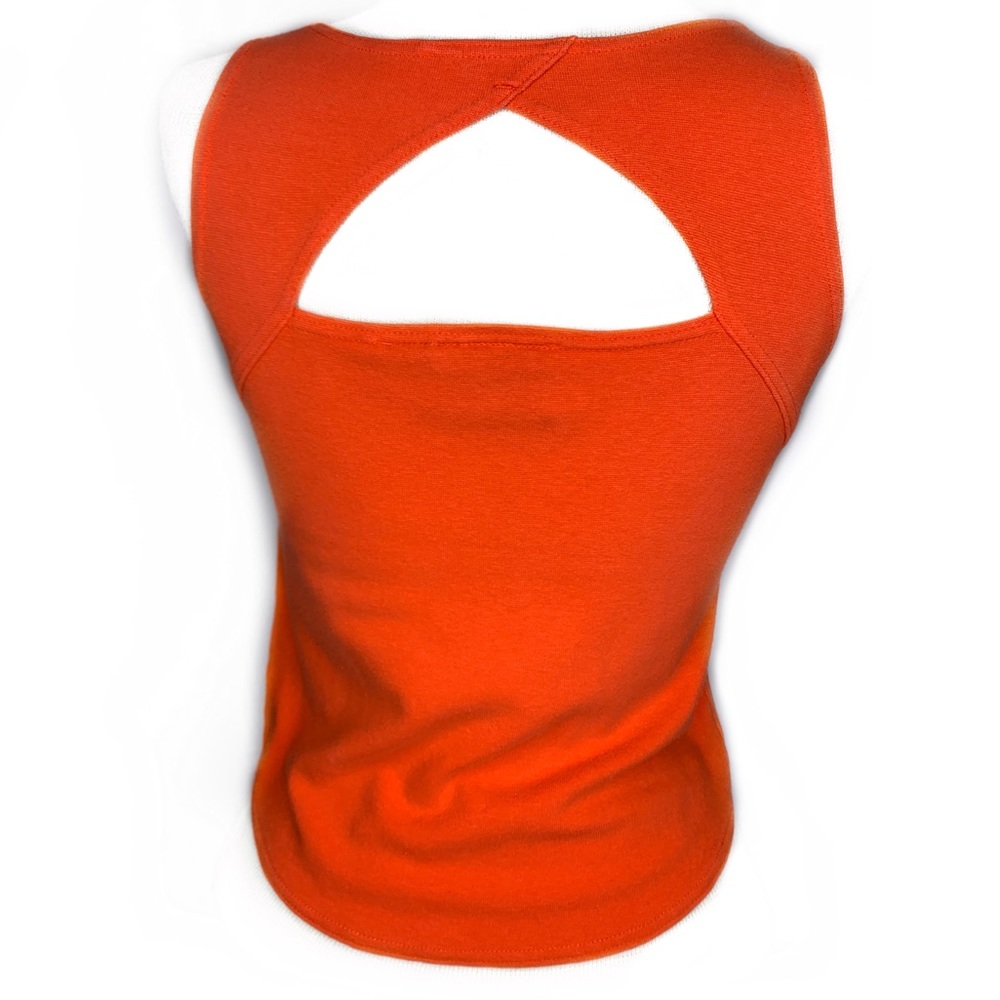 Vintage Forenza Fire Orange Cutout Crop Tank Top M